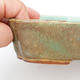 Keramik Bonsaischale 2. Wahl - 23,5 x 17 x 4,5 cm, braun-grüne Farbe - 2/4