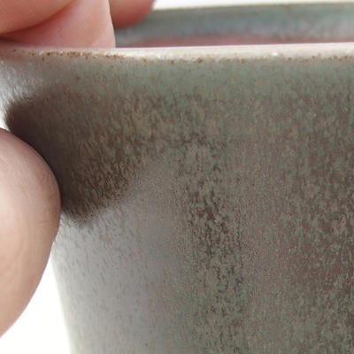 Keramik Bonsai Schüssel 10 x 10 x 9 cm, Farbe grün - 2