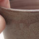Keramische Bonsai-Schale 9,5 x 9,5 x 9 cm, graue Farbe - 2/3