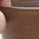 Keramische Bonsai-Schale 10 x 10 x 9,5 cm, braune Farbe - 2/3