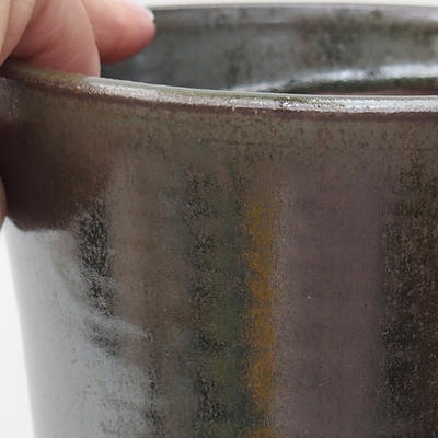 Keramik Bonsai Schüssel 14 x 14 x 17,5 cm, Farbe grün - 2