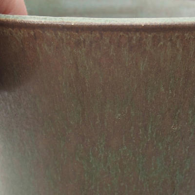 Keramik Bonsai Schüssel 15 x 15 x 16 cm, Farbe grün - 2