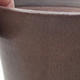 Keramische Bonsai-Schale 13,5 x 13,5 x 17 cm, braune Farbe - 2/3