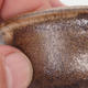 Keramik Bonsaischale 7,5 x 3 cm, Farbe braun - 2. Wahl - 2/4