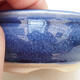 Bonsaischale aus Keramik 8 x 8 x 4 cm, Farbe blau - 2/3