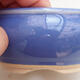 Bonsaischale aus Keramik 8,5 x 8,5 x 4 cm, Farbe blau - 2/3