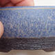 Bonsaischale aus Keramik 10 x 10 x 4 cm, Farbe blau - 2/3