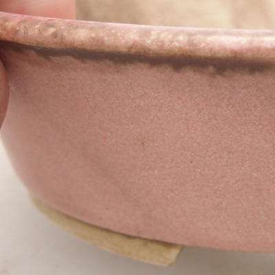Keramik Bonsai Schüssel 14 x 12 x 3,5 cm, Farbe rosa - 2