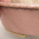 Keramik Bonsai Schüssel 14 x 12 x 3,5 cm, Farbe rosa - 2/3