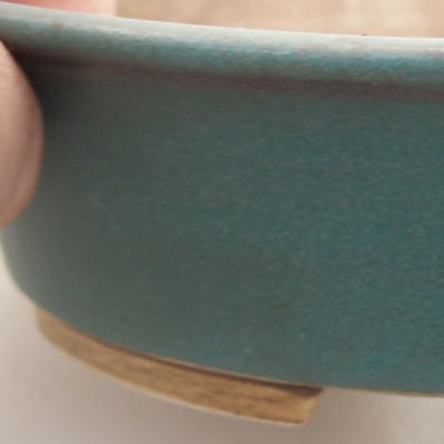 Keramische Bonsai-Schale 14 x 12 x 3,5 cm, Farbe grün - 2