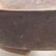 Keramische Bonsai-Schale 14 x 12 x 3,5 cm, braune Farbe - 2/3