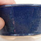 Bonsaischale aus Keramik 14,5 x 14,5 x 6 cm, Farbe blau - 2/3