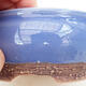 Bonsaischale aus Keramik 13 x 13 x 6 cm, Farbe blau - 2/3