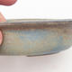Keramische Bonsai-Schale 15 x 10,5 x 3,5 cm, braun-blaue Farbe - 2/4