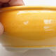 Bonsaischale aus Keramik 14 x 14 x 6 cm, Farbe gelb - 2/3