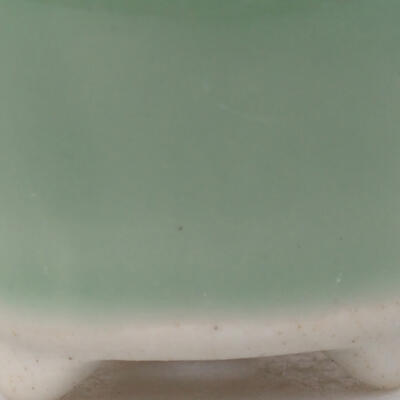 Keramik-Bonsaischale 3,5 x 3,5 x 3 cm, Farbe grün - 2