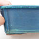 Bonsaischale aus Keramik 17 x 12,5 x 6,5 cm, Farbe blau - 2/3
