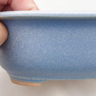 Bonsaischale aus Keramik 15 x 12 x 6 cm, Farbe blau - 2