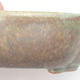 Keramische Bonsai-Schale 10,5 x 8 x 3,5 cm, Farbe braun-grün - 2/4