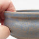 Keramik Bonsaischale 10 x 10 x 4 cm, Farbe blau - 2/4