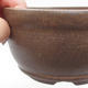 Keramik Bonsai Schüssel 11 x 11 x, 6 cm, braune Farbe - 2/4