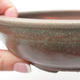 Keramik Bonsai Schüssel 15 x 15 x 4,5 cm, grün-rote Farbe - 2/4