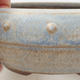 Keramische Bonsai-Schale 14 x 14 x 5 cm, Farbe blau - 2/3