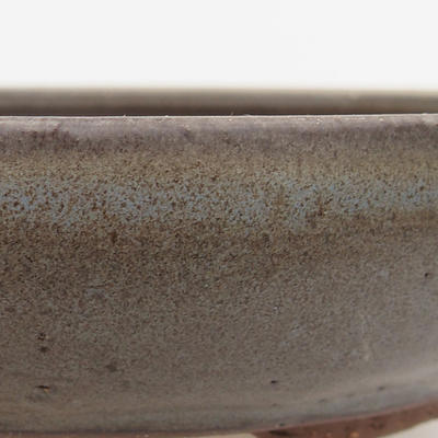 Keramische Bonsai-Schale 19 x 19 x 4 cm, graue Farbe - 2