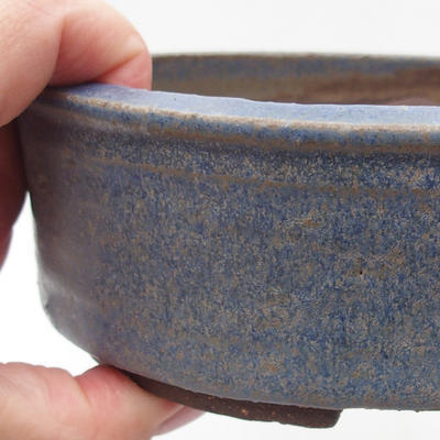 Bonsaischale aus Keramik 16 x 16 x 5,5 cm, Farbe blau - 2