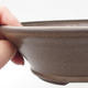 Keramik Bonsaischale 18 x 18 x 5,5 cm, Farbe grau - 2/4