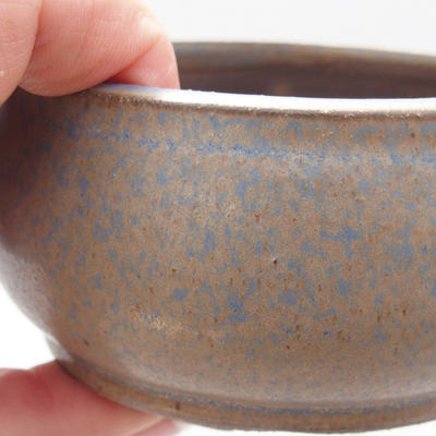 Keramik Bonsai Schüssel 9 x 9 x 5 cm, Farbe blau - 2