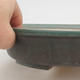 Keramik Bonsaischale 24 x 21 x 5 cm, braun-grüne Farbe - 2/3