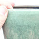 Keramische Bonsai-Schale 14 x 14 x 15,5 cm, Farbe braun-grün - 2/3