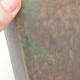 Keramische Bonsai-Schale 13 x 12 x 17 cm, Farbe braun-grün - 2/3