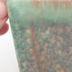 Keramische Bonsai-Schale 8 x 8 x 10,5 cm, Farbe braun-grün - 2/3