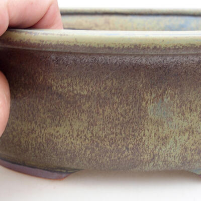 Bonsaischale aus Keramik 22 x 18 x 8 cm, Farbe braun - 2
