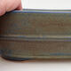Bonsaischale aus Keramik 23,5 x 18,5 x 7,5 cm, Farbe blaubraun - 2/3