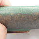 Bonsaischale aus Keramik 16,5 x 13 x 4 cm, Farbe grün-braun - 2/3
