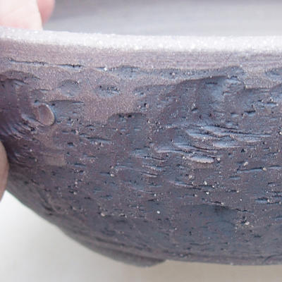 Keramische Bonsai-Schale 16 x 16 x 5,5 cm, graue Farbe - 2