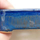 Bonsaischale aus Keramik 10,5 x 8,5 x 3 cm, Farbe blau - 2/3