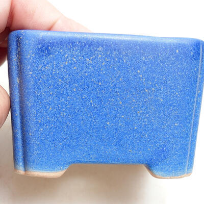 Bonsaischale aus Keramik 7,5 x 6 x 5,5 cm, Farbe blau - 2