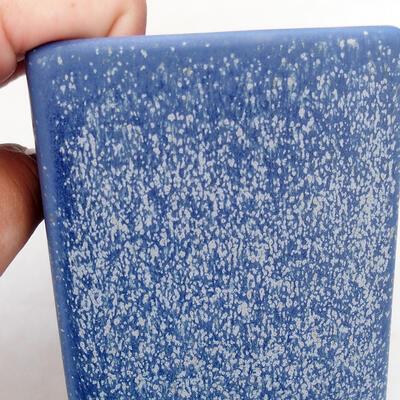 Bonsaischale aus Keramik 7,5 x 7,5 x 10 cm, Farbe Blau - 2