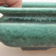 Keramische Bonsai-Schale 15 x 15 x 5,5 cm, Farbe grün - 2/4