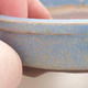 Keramische Bonsai-Schale 9 x 9 x 2,5 cm, Farbe blau - 2/4