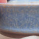 Keramische Bonsai-Schale 9 x 9 x 3 cm, Farbe blau - 2/4