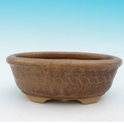 Bonsai Keramikschale CEJ 30, hellbraun - 2