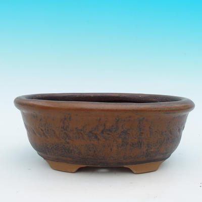 Bonsai Keramikschale CEJ 30, dunkelbraun - 2