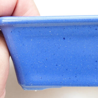 Bonsaischale aus Keramik 12 x 8,5 x 4 cm, Farbe blau - 2