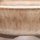 Keramische Bonsai-Schale 10 x 10 x 2,5 cm, beige Farbe - 2/4