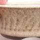 Keramik Bonsai Schüssel 10 x 10 x 3,5 cm, beige Farbe - 2/4